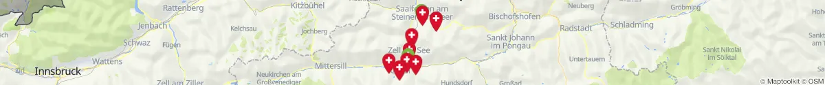 Map view for Pharmacies emergency services nearby Bruck an der Großglocknerstraße (Zell am See, Salzburg)